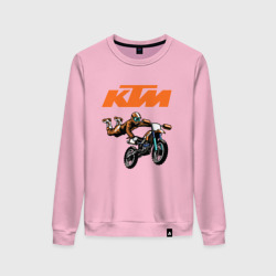 Женский свитшот хлопок KTM мотокросс