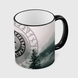 Кружка с полной запечаткой Fenrir руны runes