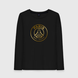 Женский лонгслив хлопок PSG gold logo ПСЖ золото