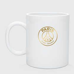 Кружка керамическая PSG gold logo ПСЖ золото