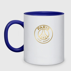 Кружка двухцветная PSG gold logo ПСЖ золото