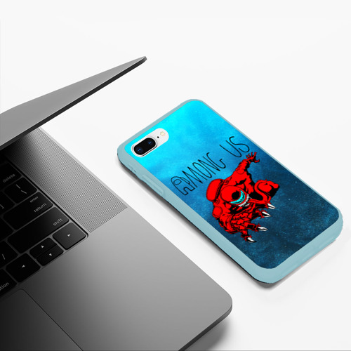 Чехол для iPhone 7Plus/8 Plus матовый с принтом Among Us monster, фото #5
