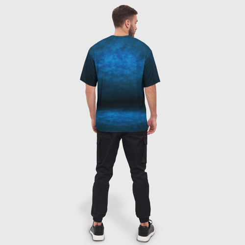 Мужская футболка oversize 3D Dinosaurs Rex 3D, цвет 3D печать - фото 4
