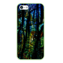 Чехол для iPhone 5/5S матовый Разноцветная гора