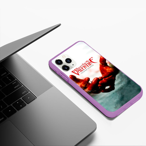 Чехол для iPhone 11 Pro Max матовый Temper Temper - Bullet For My Valentine, цвет фиолетовый - фото 5