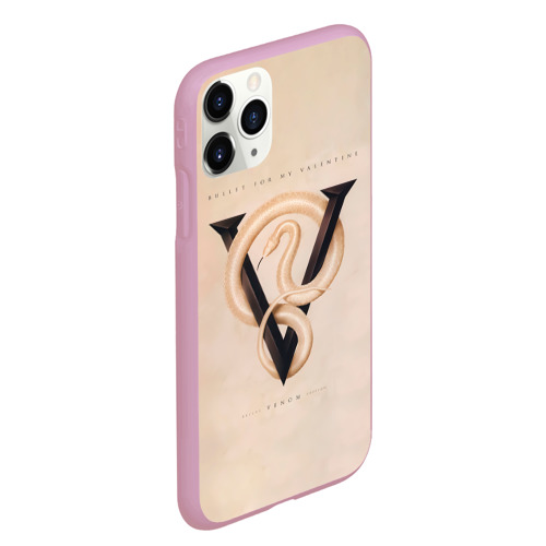 Чехол для iPhone 11 Pro Max матовый Venom - Bullet For My Valentine, цвет розовый - фото 3