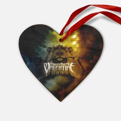 Деревянная игрушка Сердце Scream Aim Fire - Bullet For My Valentine