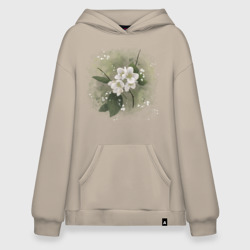 Худи SuperOversize хлопок Ароматный жасмин