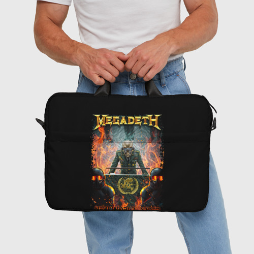 Сумка для ноутбука 3D Megadeth, цвет 3D печать - фото 5