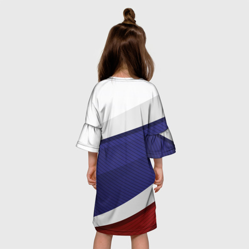 Детское платье 3D с принтом BMW | БМВ (Z), вид сзади #2