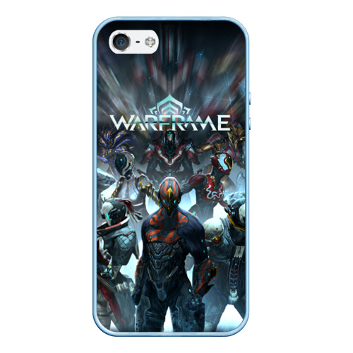 Чехол для iPhone 5/5S матовый Warframe Варфрейм, цвет голубой