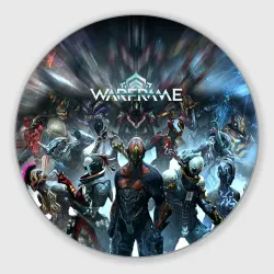 Круглый коврик для мышки Warframe Варфрейм