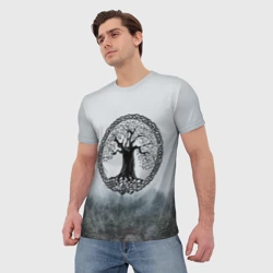 Мужская футболка 3D Иггдрасиль Yggdrasil - фото 2