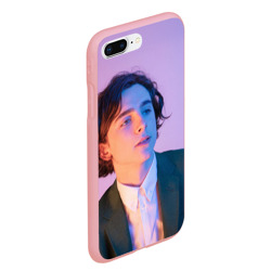 Чехол для iPhone 7Plus/8 Plus матовый Timothee Chalamet розовый градиент - фото 2