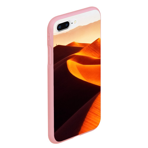 Чехол для iPhone 7Plus/8 Plus матовый с принтом Пустыня дюна барханы, вид сбоку #3