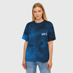 Женская футболка oversize 3D Ori Logo Ori and the Will of the Wisps - фото 2