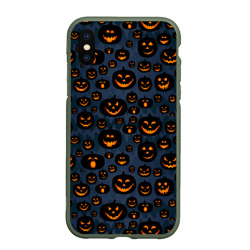 Чехол для iPhone XS Max матовый Halloween