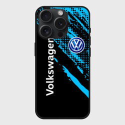 Чехол силиконовый для Apple iPhone 15 Pro матовый Volkswagen Фольксваген