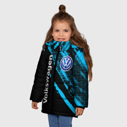 Зимняя куртка для девочек 3D Volkswagen Фольксваген - фото 2