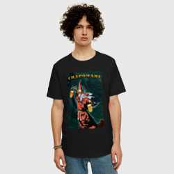 Мужская футболка хлопок Oversize Сидромант - повелитель сидра - фото 2