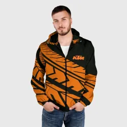 Мужская ветровка 3D Orange KTM КТМ - фото 2