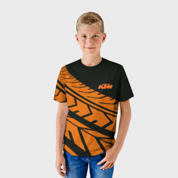 Детская футболка 3D Orange KTM КТМ - фото 2