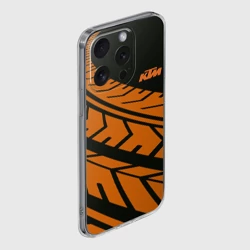 Чехол для iPhone 15 Pro Max силиконовый с защитой камеры Orange KTM КТМ - фото 2