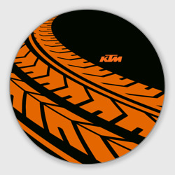 Круглый коврик для мышки Orange KTM КТМ