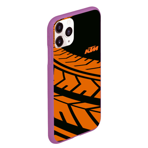 Чехол для iPhone 11 Pro Max матовый Orange KTM КТМ, цвет фиолетовый - фото 3