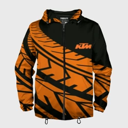 Мужская ветровка 3D Orange KTM КТМ
