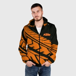 Мужская ветровка 3D Orange KTM КТМ - фото 2