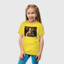 Детская футболка хлопок Тимоти Шаламе картина корзина с фруктами Timothee Chalamet - фото 2