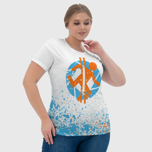 Женская футболка 3D с принтом PORTAL 2, фото #4