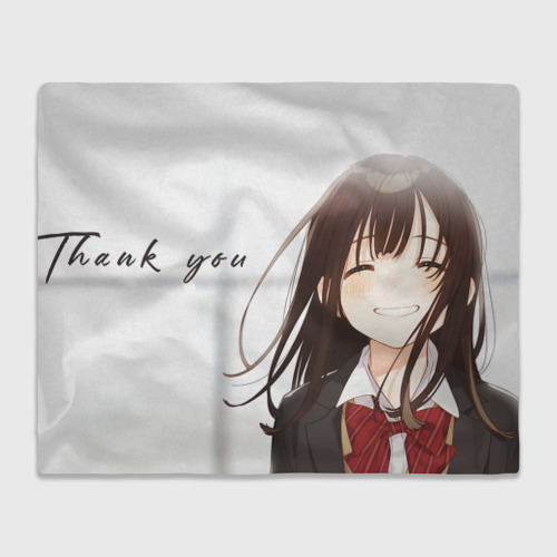 Плед 3D Sayu Thank You!, цвет 3D (велсофт)