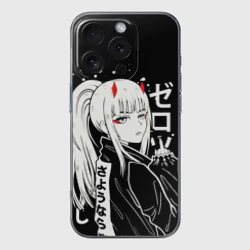 Чехол для iPhone 16 Pro Max силиконовый с защитой камеры Darling in the Franxx: Zero Two