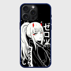 Чехол силиконовый для Apple iPhone 15 Pro Мax матовый Darling in the Franxx: Zero Two