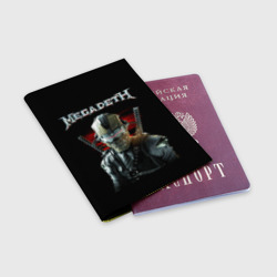 Обложка для паспорта матовая кожа Megadeth - фото 2