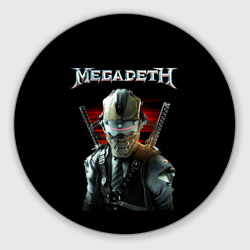 Круглый коврик для мышки Megadeth