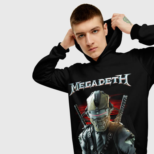 Мужская толстовка 3D Megadeth, цвет черный - фото 5