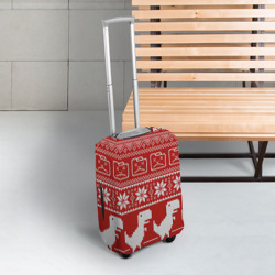 Чехол для чемодана 3D Новогодний гугл - фото 2