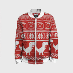 Детский бомбер 3D Новогодний гугл