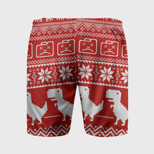 Мужские шорты спортивные Новогодний гугл, цвет 3D печать - фото 2