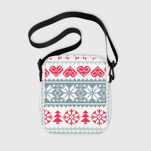 Сумка через плечо 3D с принтом Зимняя любовь - картинка 2 Сумка через плечо 3D Зимняя любовь - фото 2