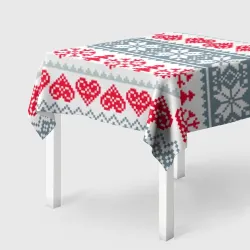 Скатерть 3D Зимняя любовь