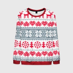 Мужской свитшот 3D Зимняя любовь