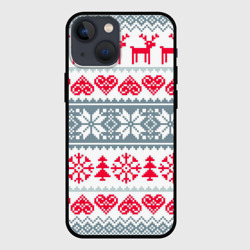 Чехол для iPhone 13 mini Зимняя любовь