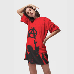 Платье-футболка 3D Свобода и анархия - фото 2