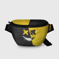 Поясная сумка 3D Yellow and Black Emoji