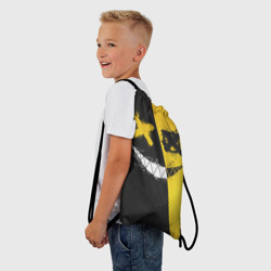 Рюкзак-мешок 3D Yellow and Black Emoji - фото 2
