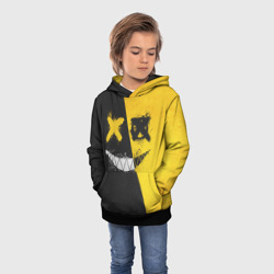 Детская толстовка 3D Yellow and Black Emoji - фото 2